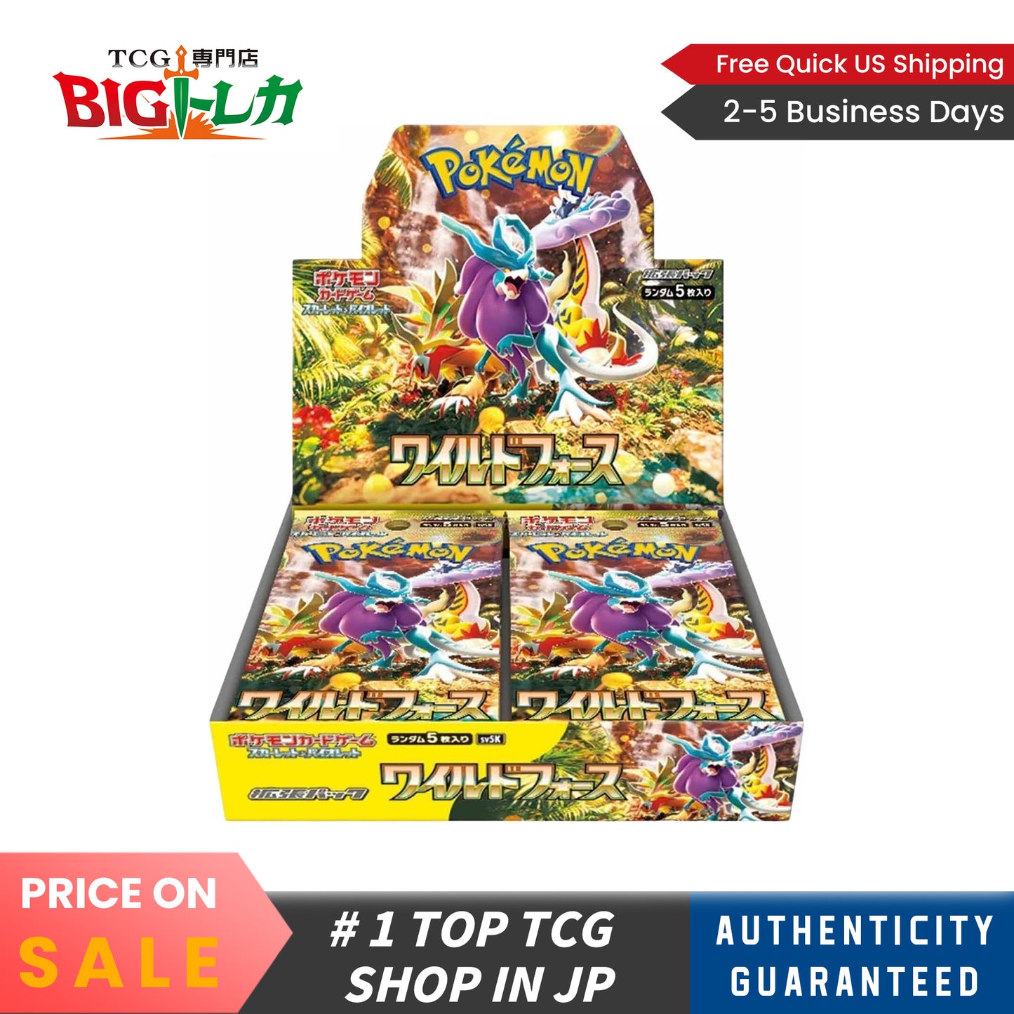 Pokémon TCG [SV5K] "Wild Force" Japanese Booster Box