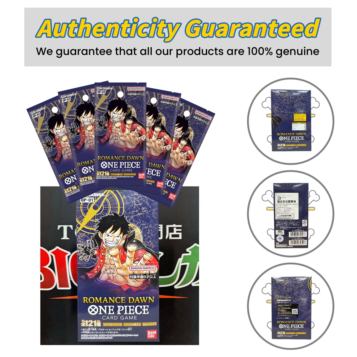 ONE PIECE TCG [OP-01] "Romance Dawn" Japanese Booster Box