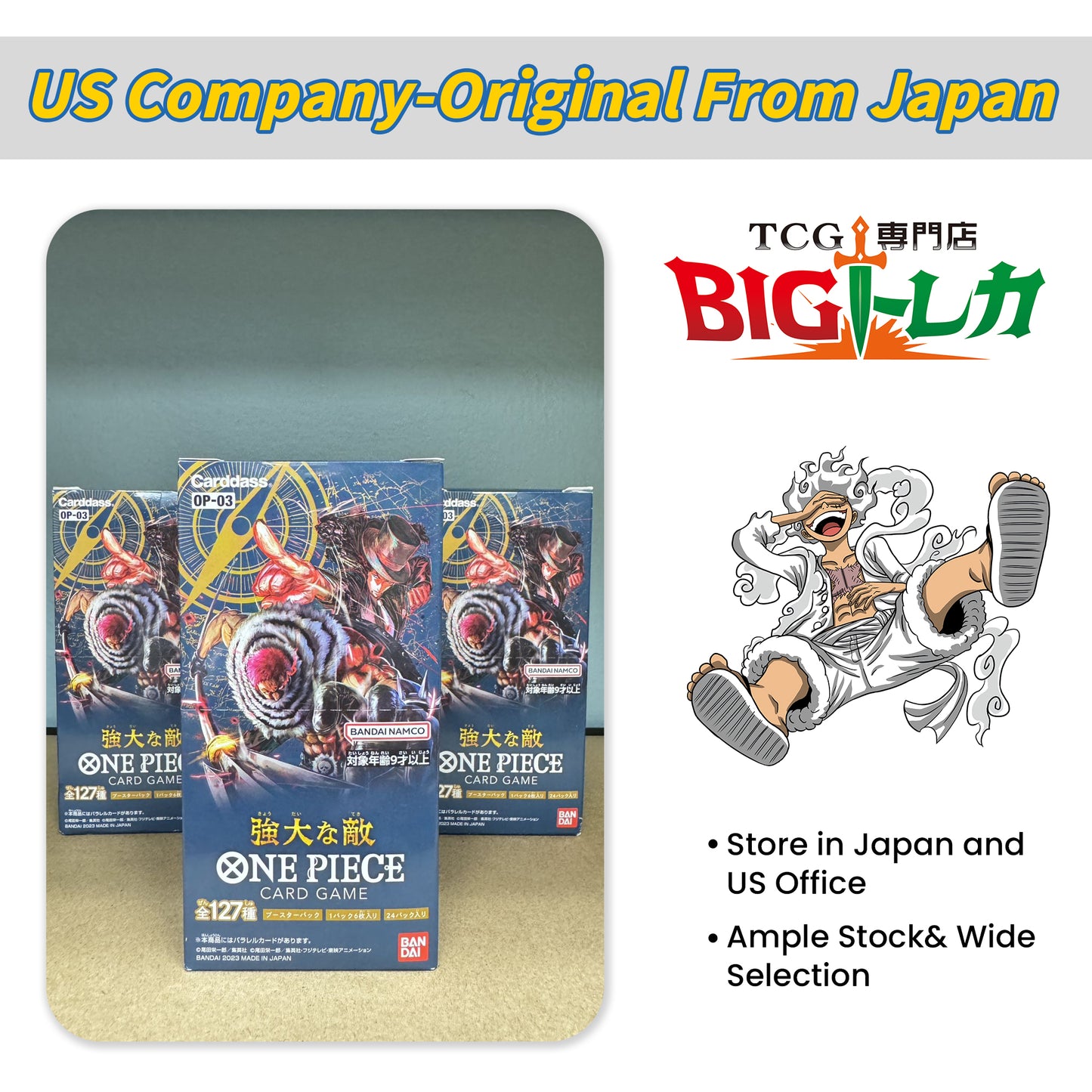 ONE PIECE TCG [OP-03] "Pillars of Strength" Japanese Booster Box